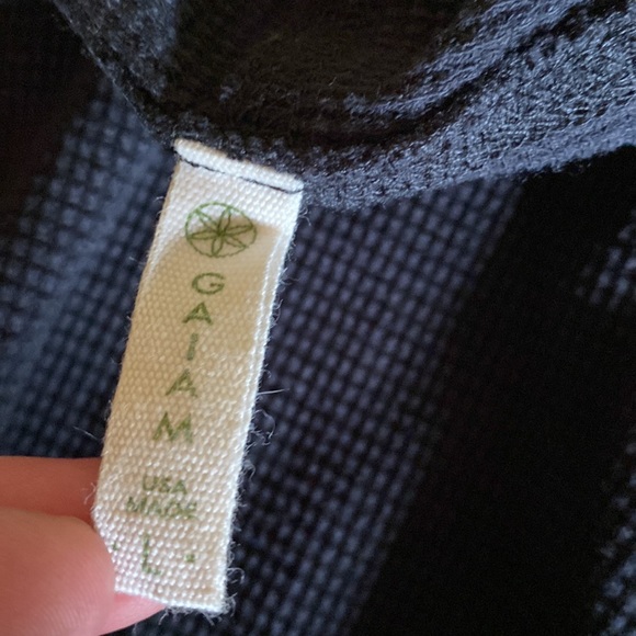 Gaiam Waffle Knit Open Cardigan Sweater - Picture 7 of 8